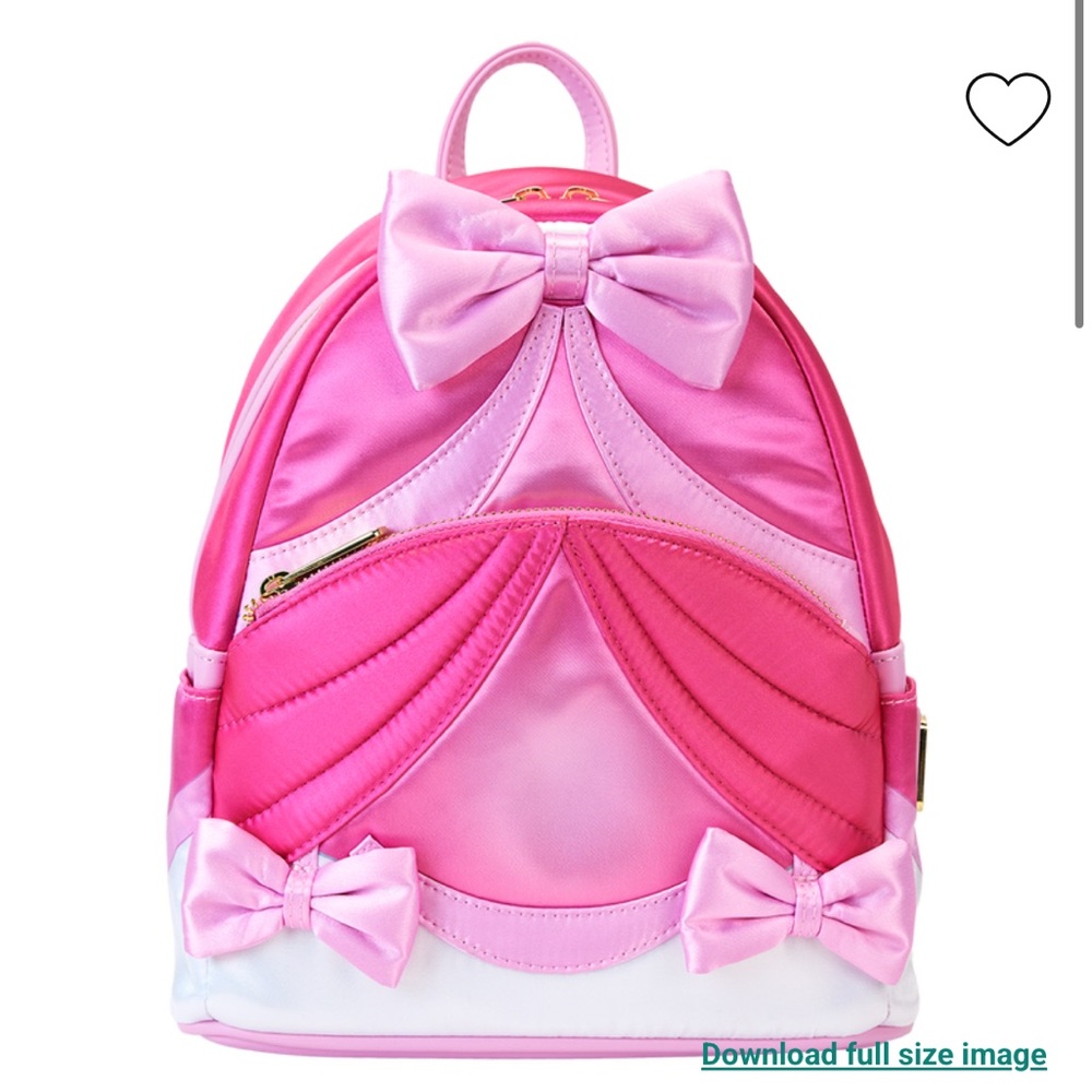 Loungefly Cinderella pink dress backpack